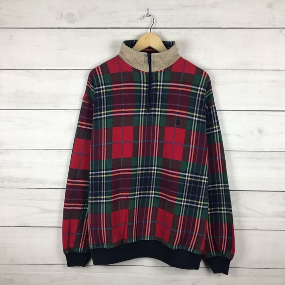 Nautica Other - Vintage 1990s Nautica Plaid Sweatshirt